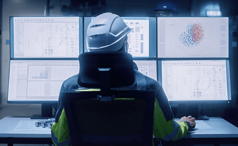 컴퓨터 및 모니터링을 통해 근로자 안전을 지키는 통합 모니터링 서비스